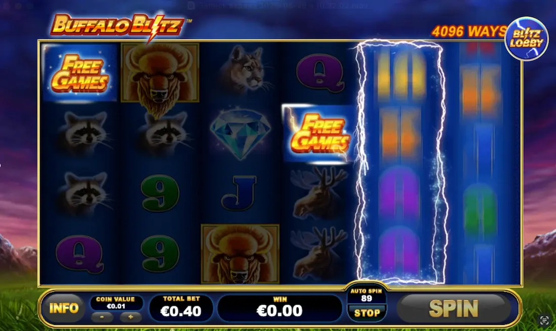 Buffalo Blitz Slot reels